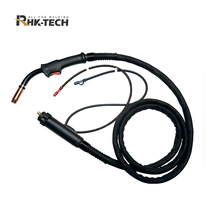 Rhk 2022 New Custom MB501 CE Certificate 3m 4m 5m Euro 500AMP CO2 Water Cooled 501d MIG Welding Torch with Euro Adaptor